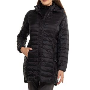 32 Degrees Women's Black Down Puffer Coat Jacket XS Long Black NWT